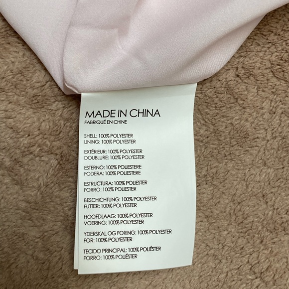 NWT - Club Monaco Open Shoulder Dress - blushed pink colour - size US 0 - Picture 12 of 15